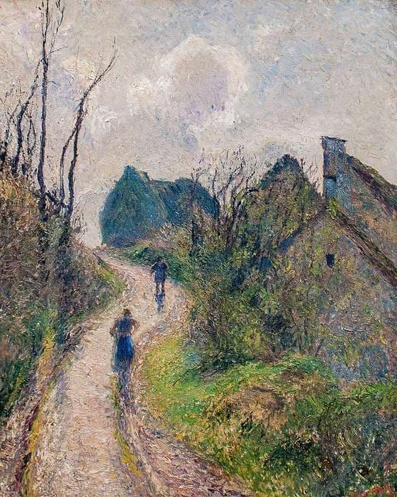Chemin montant à Osny (Val d'oise) — Camille Pissarro