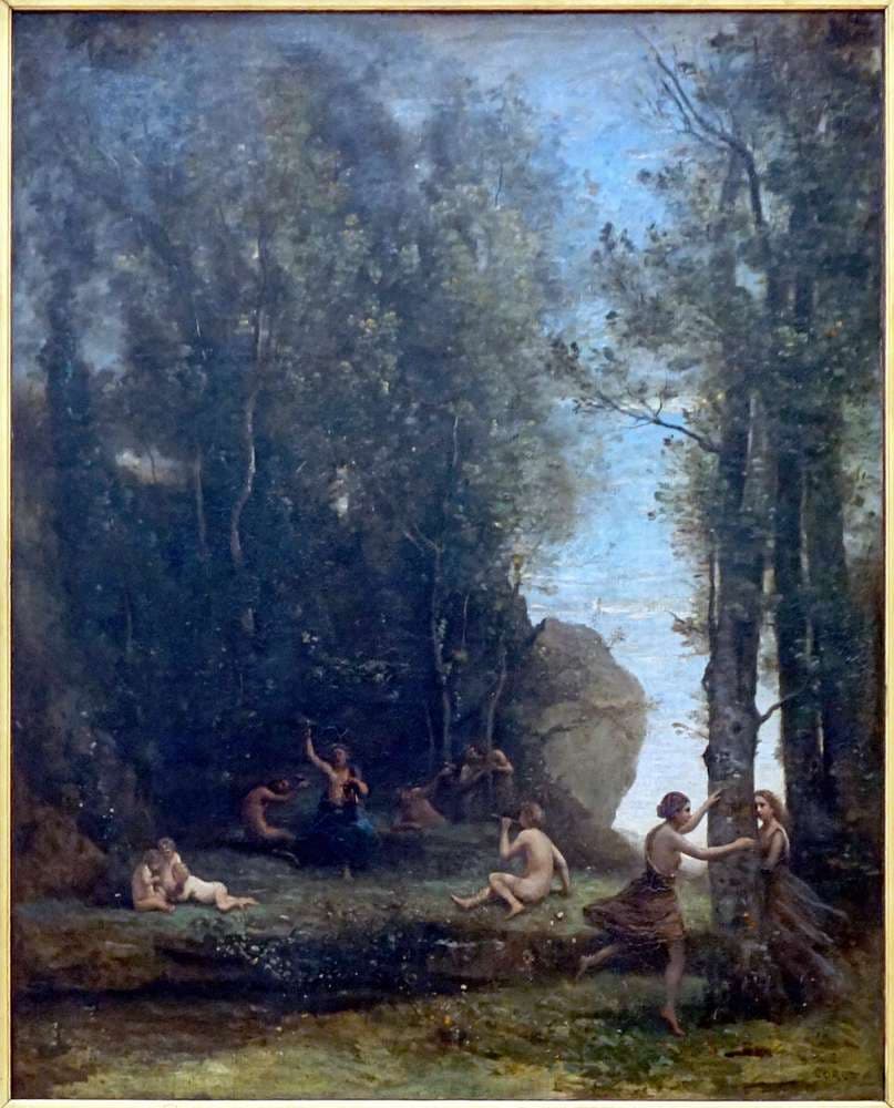Idylle, dit aussi Fête antique, ou Cache-cache — Jean-Baptiste-Camille Corot