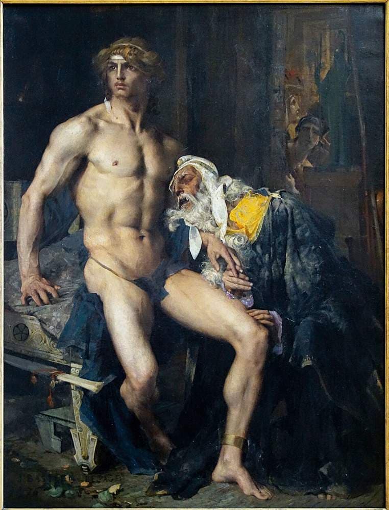 PRIAM AUX PIEDS D'ACHILLE — Jules Bastien-Lepage
