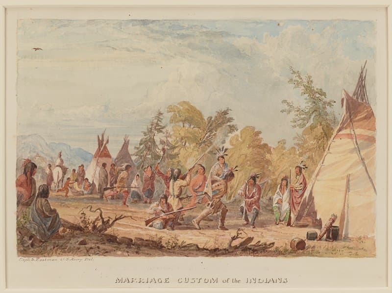 Marriage Custom of the Indians — Seth Eastman