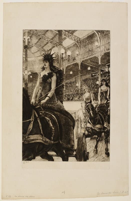 The Ladies of the Chariots at the Hippodrome — James Tissot