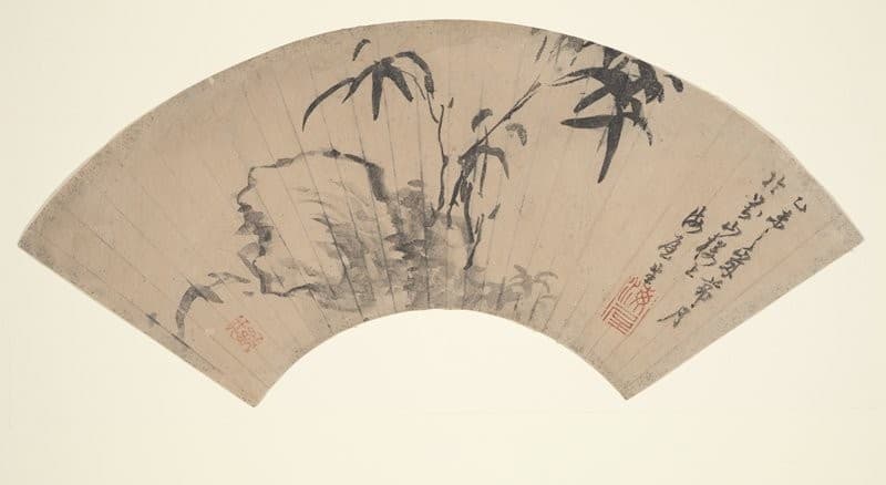 Bamboo and Rocks — Nukina Kaioku
