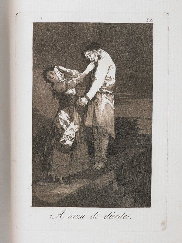A caza de dientes — Francisco Goya