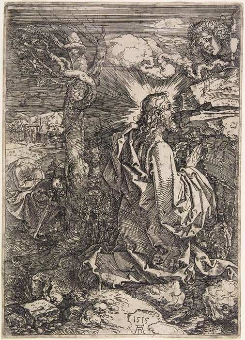 Christ on the Mount of Olives — Albrecht Dürer