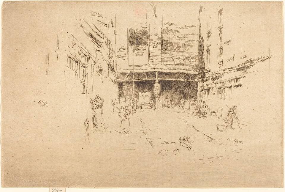 Clothes Exchange, No.I — James Abbott McNeill Whistler