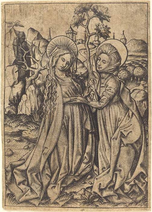 The Visitation — Master E.S.
