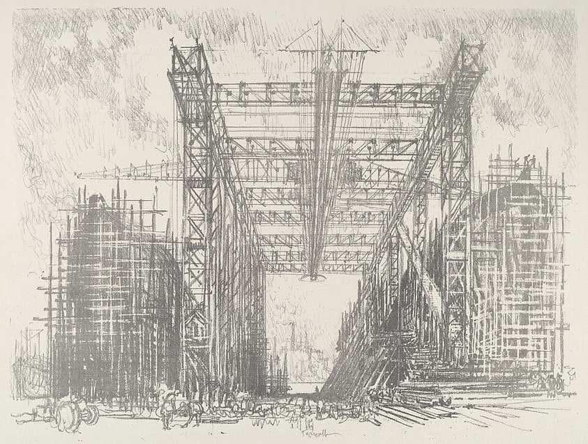 The Gantry — Joseph Pennell