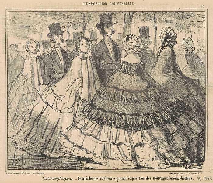 Aux Champs-Elysées...De trois a six heures — Honoré Daumier