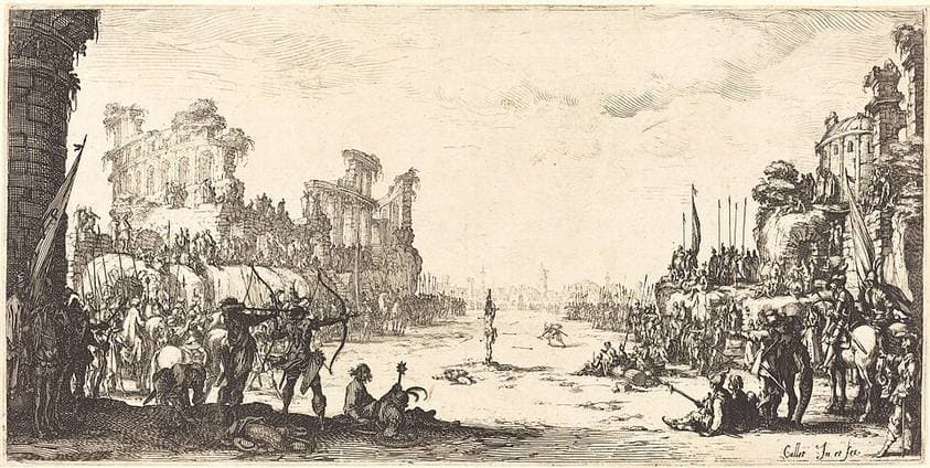 The Ordeal by Arrows (Saint Sebastian) — Jacques Callot
