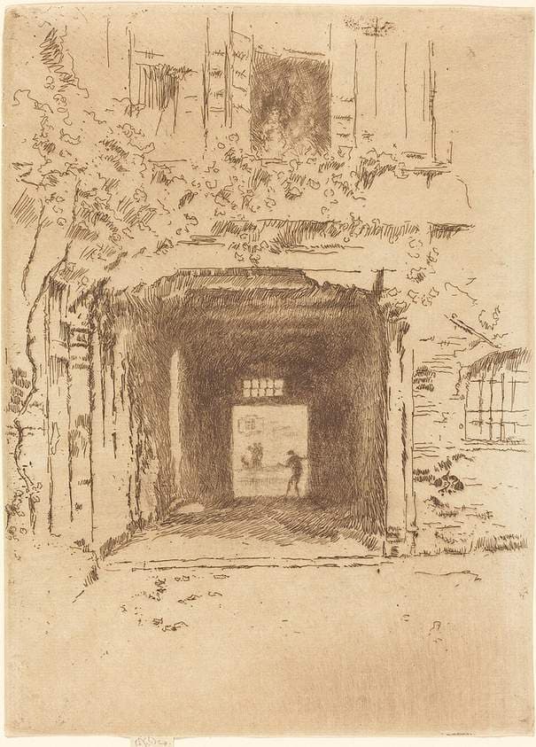 Doorway and Vine — James Abbott McNeill Whistler