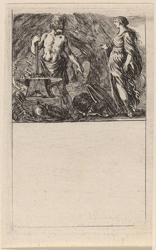 Vulcan and Thetis — Stefano Della Bella