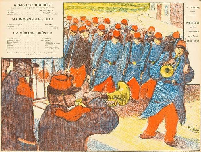 A Bas Le Progrès!; Mademoiselle Julie; Le Ménage Brésile — Henri-Gabriel Ibels