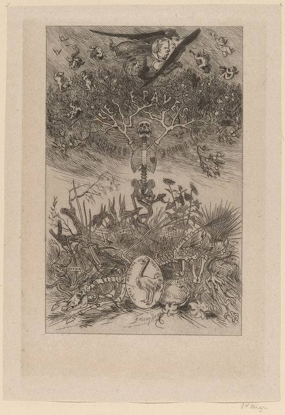 Frontispiece: The Waifs (Les Epaves) — Félicien Rops