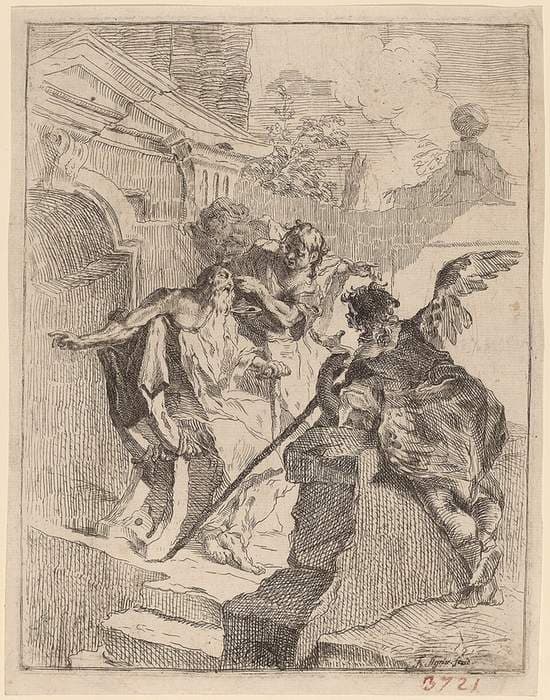 Tobias Healing His Father — Franz Sigrist the Elder