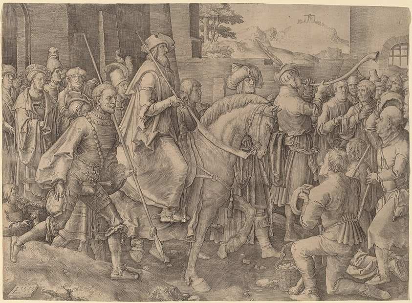 The Triumph of Mordecai — Lucas van Leyden