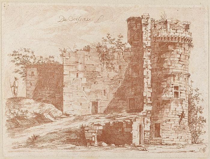 Ruins of an Old Castle at Saint-Chamond, Loire — Jean-Jacques de Boissieu