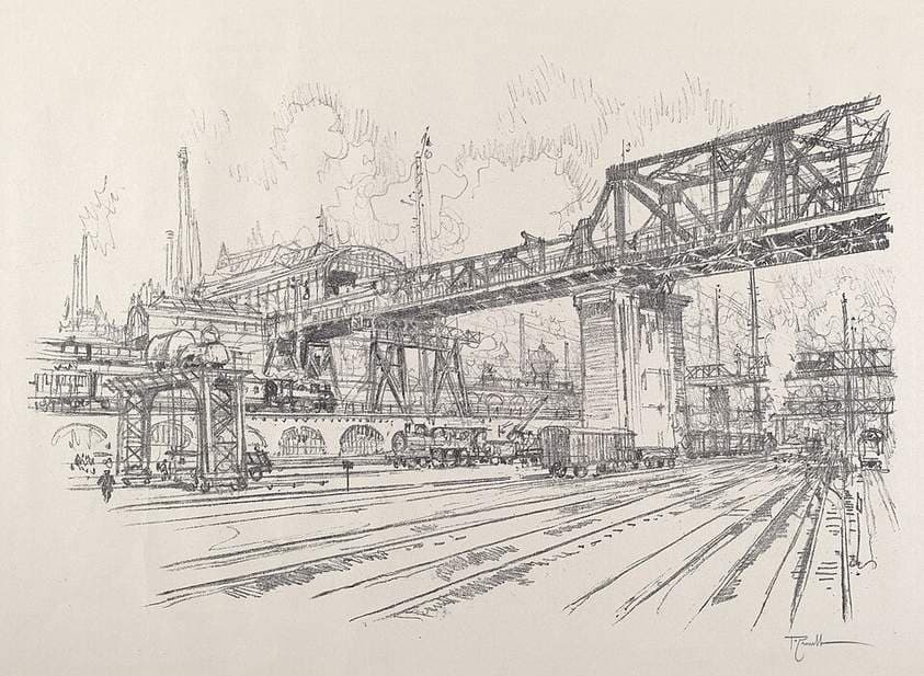 Gleisdreieck — Joseph Pennell