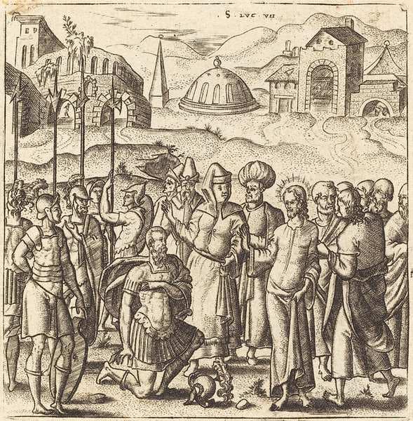Christ and the Centurion — Léonard Gaultier