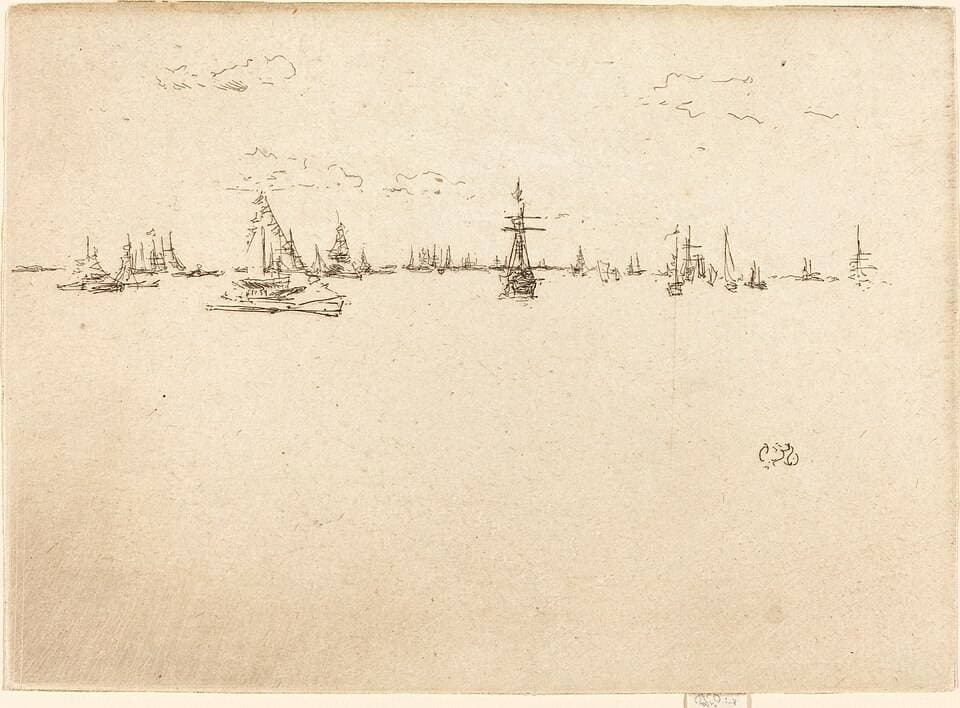 The Turret-Ship — James Abbott McNeill Whistler