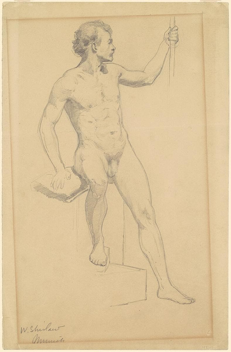 Male Nude — Walter Shirlaw