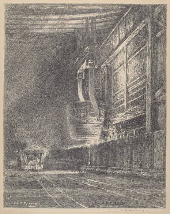 Pouring Steel In Moulds — Roderick D. MacKenzie