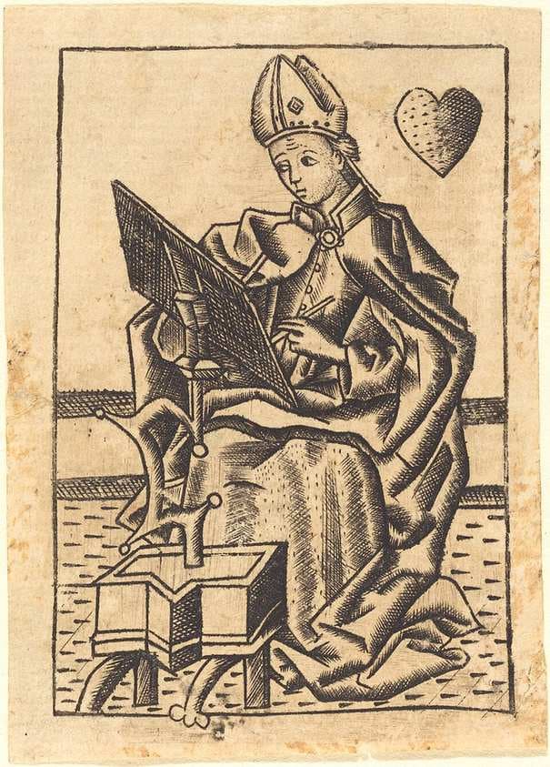 Saint Augustine — Master with the Banderoles