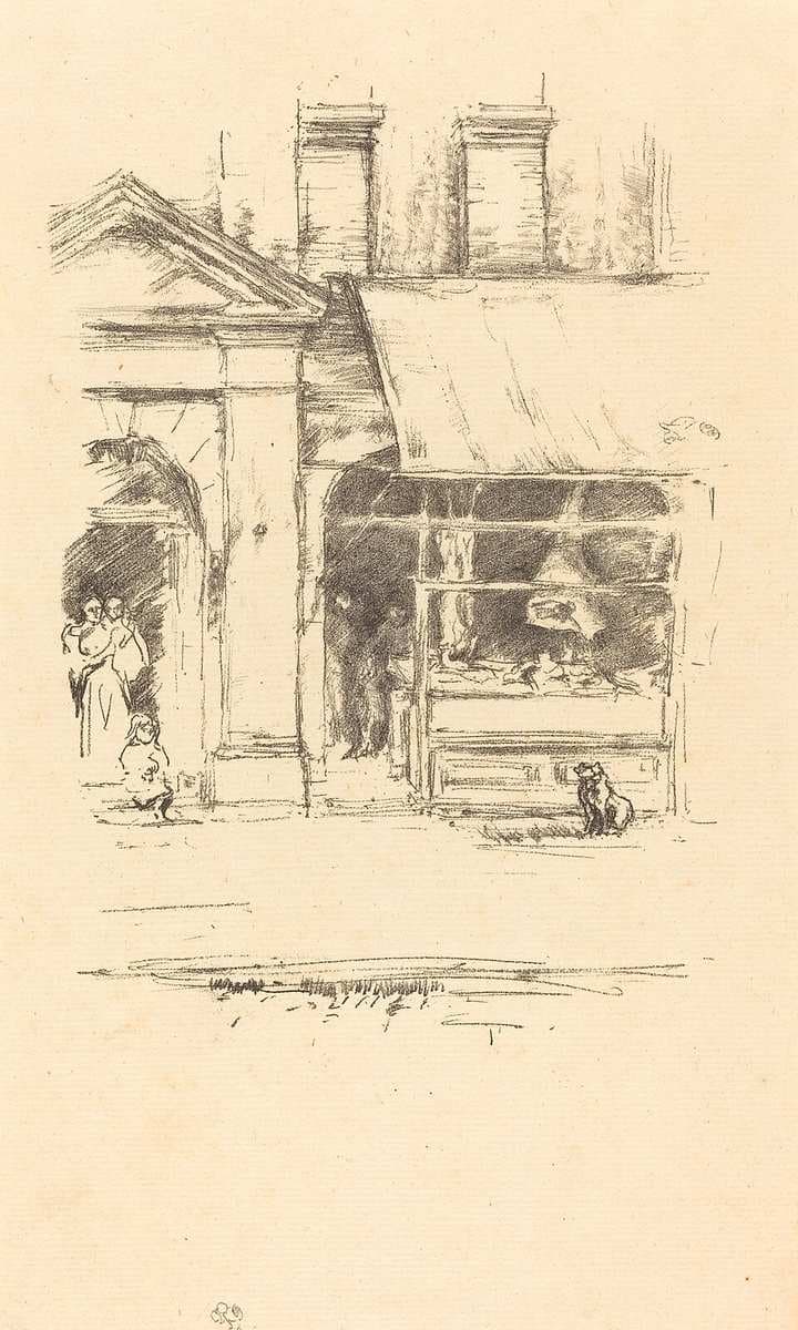 The Butcher's Dog — James Abbott McNeill Whistler