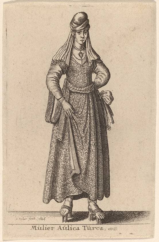 Mulier Aulica Turca — Wenceslaus Hollar