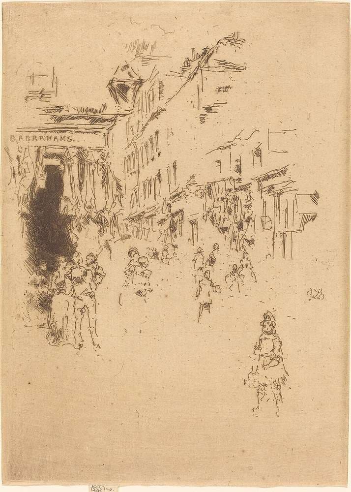 Cutler Street, Hounsditch — James Abbott McNeill Whistler