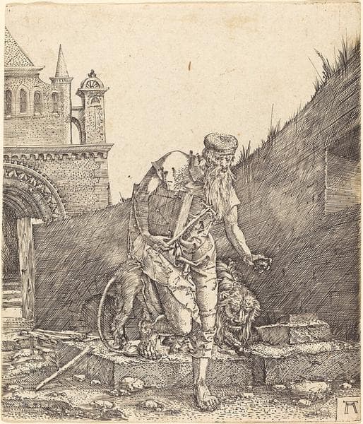 Saint Jerome in a Courtyard — Albrecht Altdorfer
