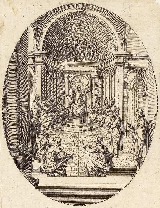 Christ among the Doctors — Jacques Callot