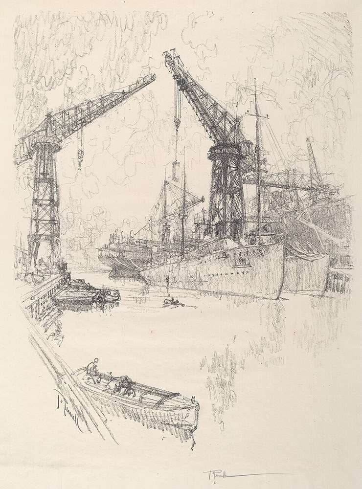 Building Destroyers — Joseph Pennell