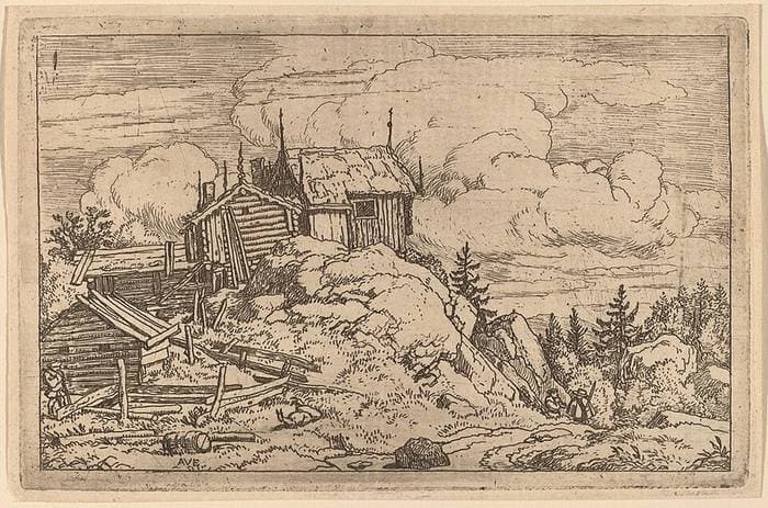 Hamlet on a Hill — Allaert van Everdingen