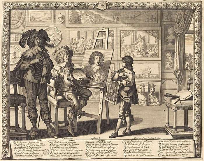 Le noble peintre — Abraham Bosse