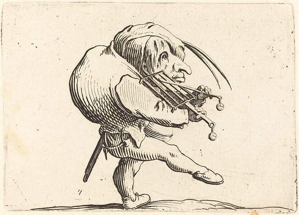 Man Scraping a Grill — Jacques Callot