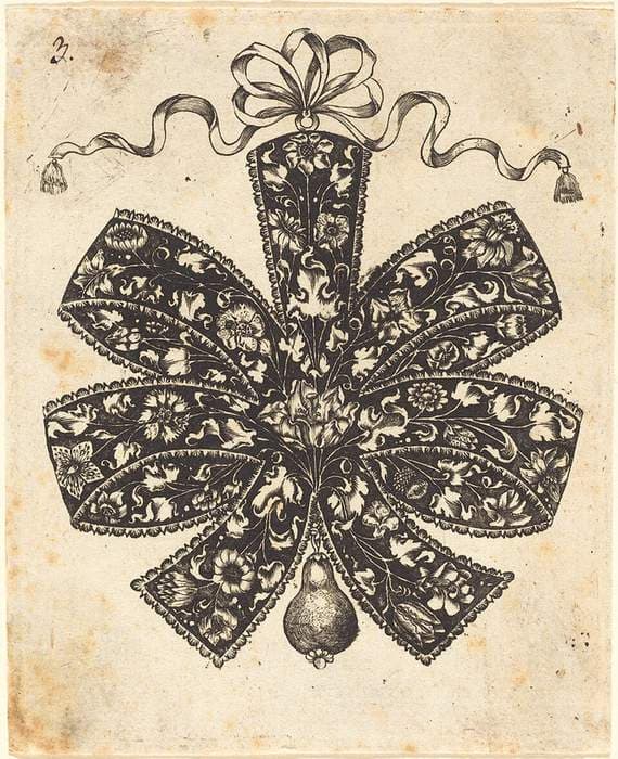 Bow Embellished with Flowers — Johannes Hanias