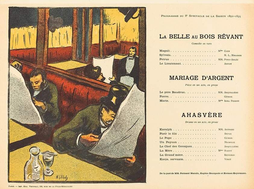 La Belle au bois rêvant; Mariage d'argent; Ahasvère — Henri-Gabriel Ibels