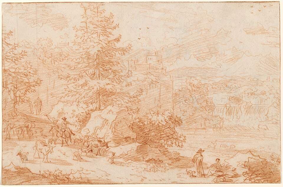 Northern Landscape Fantasy Evoking Tivoli — Nicolaes Pieterszoon Berchem