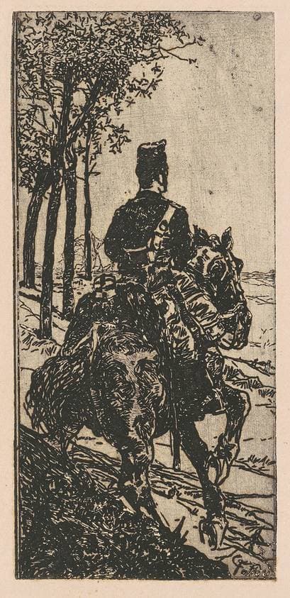 Artillery Soldier on Horseback (Soldato di artiglieria a cavallo) — Giovanni Fattori