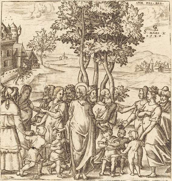 Christ Blesses the Children — Léonard Gaultier