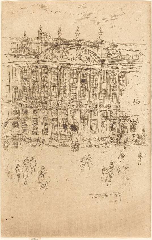 Grand' Place, Brussels — James Abbott McNeill Whistler