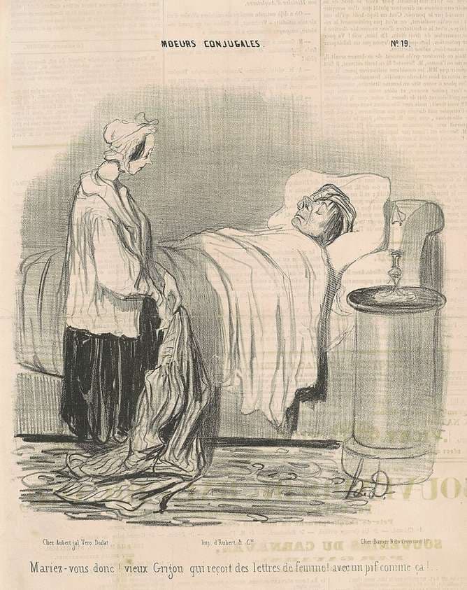 Mariez-vous donc! vieux Grigou... — Honoré Daumier