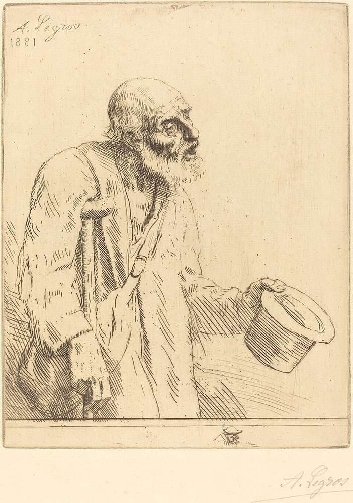 Beggar (Le mendiant) — Alphonse Legros