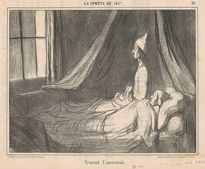 Croyant l'apercevoir ... — Honoré Daumier