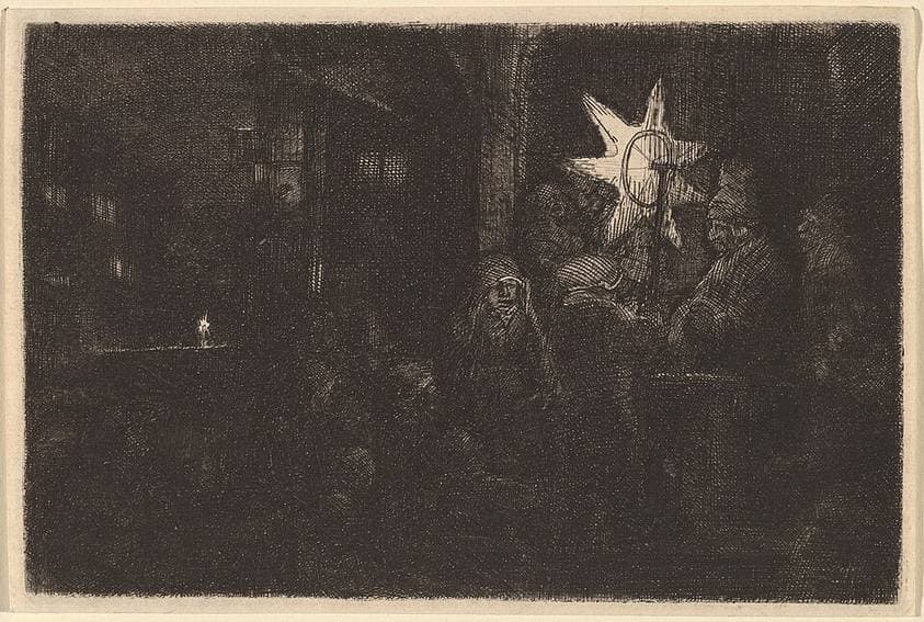 The Star of the Kings: A Night Piece — Rembrandt van Rijn