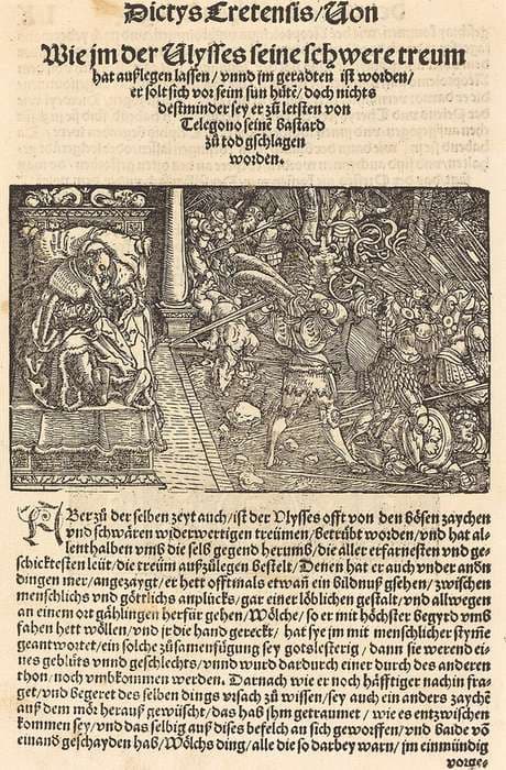 Page from Troianischen Kreig - Ausberg — Hans Weiditz, II