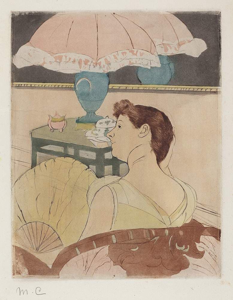 The Lamp — Mary Cassatt
