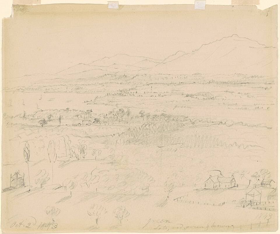 Valley with River and Mountains — William Sidney Mount