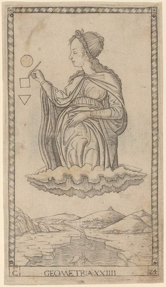 Geometria (Geometry) — Master of the E-Series Tarocchi