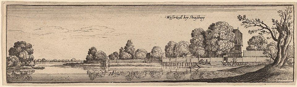 Strasbourg: A Toll House — Wenceslaus Hollar
